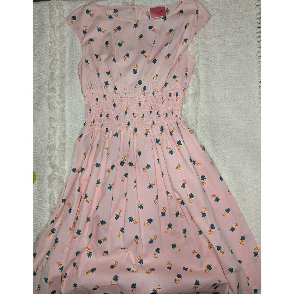 Kate Spade Pineapple Print Blair Dress in Pink